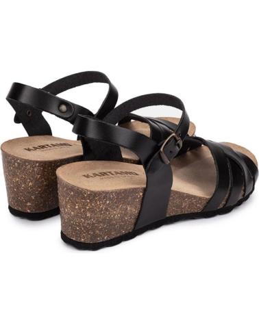Woman Sandals KARTAMO SANDALIA DE CUNA MUJER NEGRO