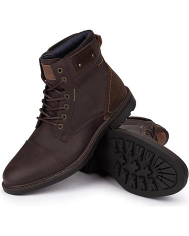 Stiefel für Herren KARTAMO BOTINES CASUAL CON CORDONES MARRON HOMBRE MARRóN