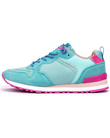 Esportes--De-Mujer-MEROHE-ZAPATILLAS-DEPORTIVAS-DE-PIEL-MUJER-TURQUESA
