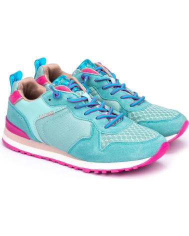 Esportes--De-Mujer-MEROHE-ZAPATILLAS-DEPORTIVAS-DE-PIEL-MUJER-TURQUESA