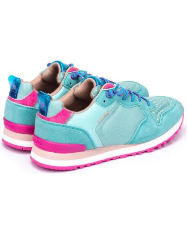 Esportes--De-Mujer-MEROHE-ZAPATILLAS-DEPORTIVAS-DE-PIEL-MUJER-TURQUESA