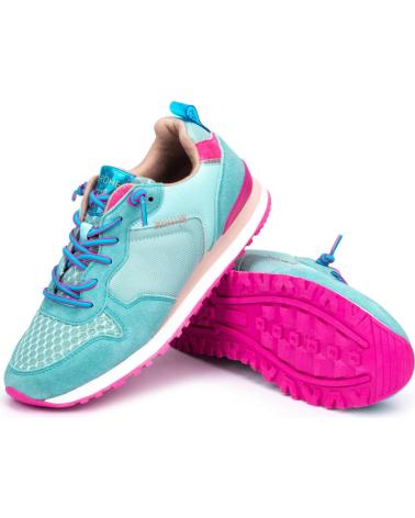 Esportes--De-Mujer-MEROHE-ZAPATILLAS-DEPORTIVAS-DE-PIEL-MUJER-TURQUESA