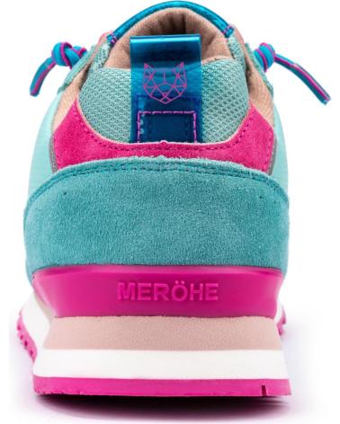 Esportes--De-Mujer-MEROHE-ZAPATILLAS-DEPORTIVAS-DE-PIEL-MUJER-TURQUESA