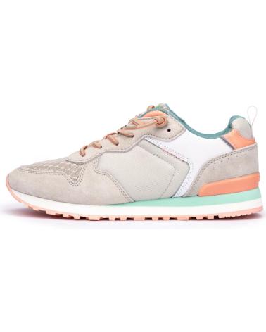 Esportes  de Mulher MEROHE ZAPATILLAS DEPORTIVAS DE PIEL GRIS MUJER GRIS CLARO