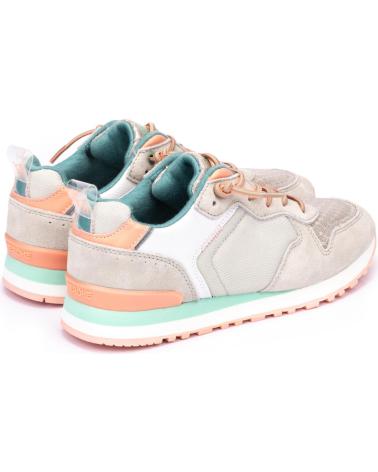 Esportes  de Mulher MEROHE ZAPATILLAS DEPORTIVAS DE PIEL GRIS MUJER GRIS CLARO