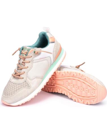 Esportes  de Mulher MEROHE ZAPATILLAS DEPORTIVAS DE PIEL GRIS MUJER GRIS CLARO