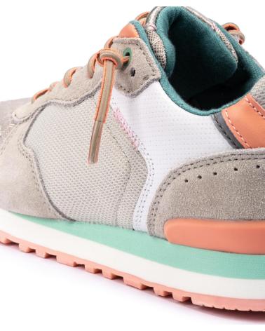 Esportes  de Mulher MEROHE ZAPATILLAS DEPORTIVAS DE PIEL GRIS MUJER GRIS CLARO