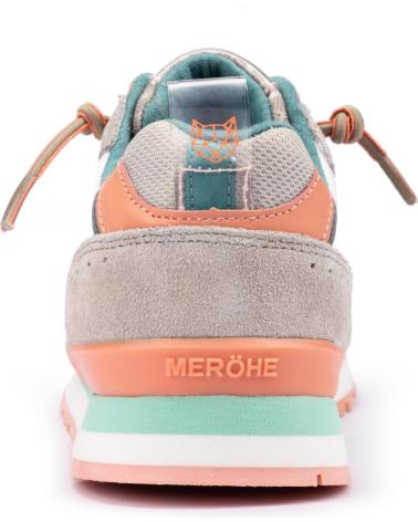 Esportes  de Mulher MEROHE ZAPATILLAS DEPORTIVAS DE PIEL GRIS MUJER GRIS CLARO