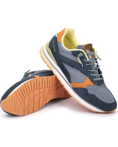 Sportif pour Homme MEROHE ZAPATILLAS DEPORTIVAS HOMBRE AZUL JEANS