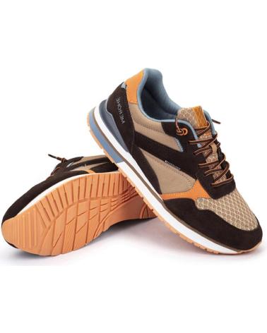 Trainers-De-Hombre-MEROHE-ZAPATILLAS-DEPORTIVAS-KAHKI-MARRON-HOMBRE-MARRóN-NARANJA