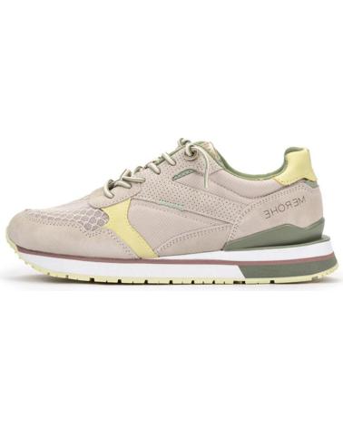 Trainers-De-Mujer-MEROHE-ZAPATILLAS-DEPORTIVAS-MUJER-BEIGE-AMARILLO