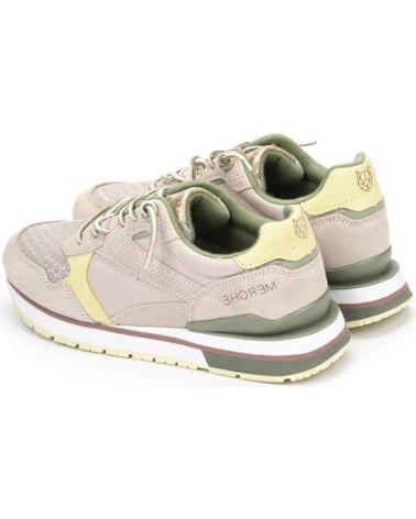 Trainers-De-Mujer-MEROHE-ZAPATILLAS-DEPORTIVAS-MUJER-BEIGE-AMARILLO