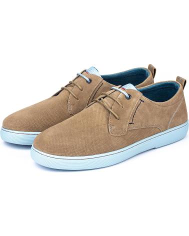 Man shoes MEROHE ZAPATILLAS DE PIEL MARRON HOMBRE MARRóN
