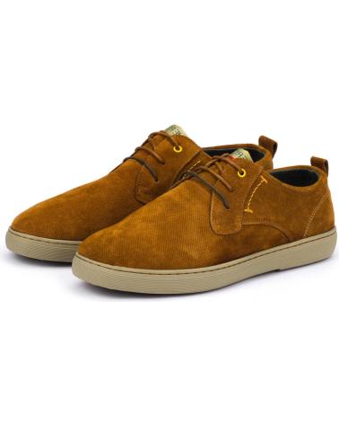Schuhe-De-Hombre-MEROHE-ZAPATILLAS-DE-PIEL-MARRON-CLARO-HOMBRE-MARRóN-CLARO
