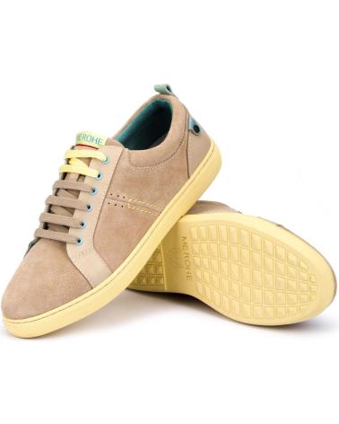 Sneaker-De-Hombre-MEROHE-ZAPATILLAS-DE-PIEL-HOMBRE-ARENA