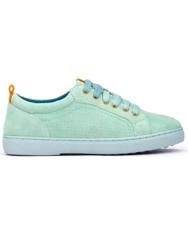 Esportes--De-Mujer-MEROHE-ZAPATILLAS-DE-PIEL-MUJER-VERDE-AGUA