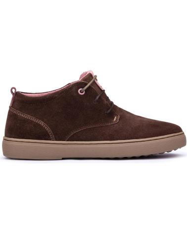 Stiefel für Damen MEROHE BOTINES DE PIEL MARRON MUJER MARRóN