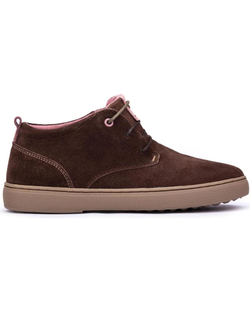 Stiefel für Damen MEROHE BOTINES DE PIEL MARRON MUJER MARRóN