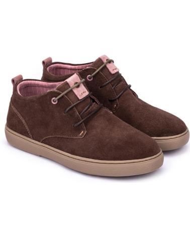 Stiefel für Damen MEROHE BOTINES DE PIEL MARRON MUJER MARRóN