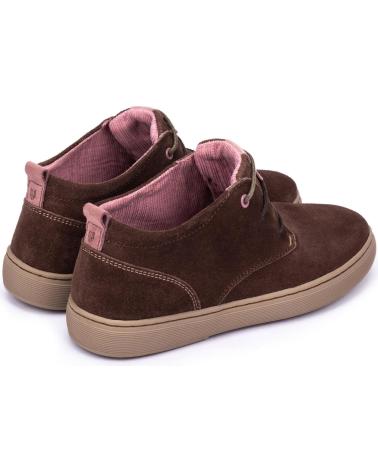 Stiefel für Damen MEROHE BOTINES DE PIEL MARRON MUJER MARRóN