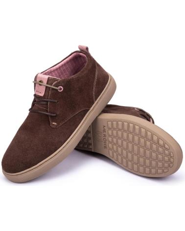 Stiefel für Damen MEROHE BOTINES DE PIEL MARRON MUJER MARRóN