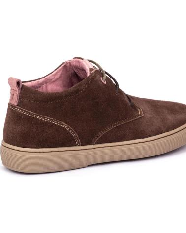 Stiefel für Damen MEROHE BOTINES DE PIEL MARRON MUJER MARRóN