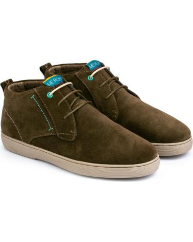 Man shoes MEROHE BOTINES DE PIEL HOMBRE KAKI