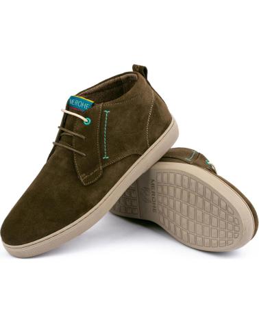 Man shoes MEROHE BOTINES DE PIEL HOMBRE KAKI