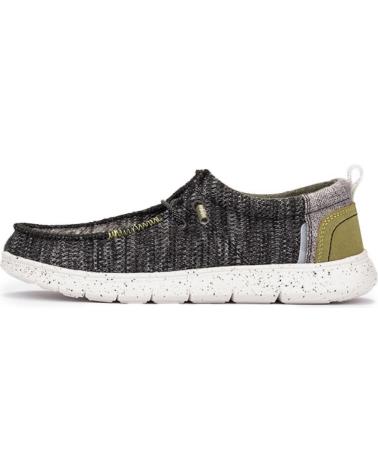 Man Boat shoes MEROHE ZAPATILLAS NEGRO-PISTACHO DE HOMBRE NEGRO-BLANCO