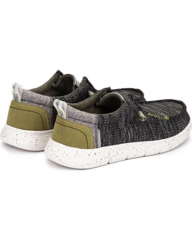 Man Boat shoes MEROHE ZAPATILLAS NEGRO-PISTACHO DE HOMBRE NEGRO-BLANCO
