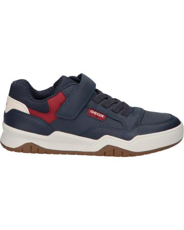 TÊNIS ESPORTIVOS GEOX J PERTH C4244 NAVY-DK RED C4244 NAVY-DK RED