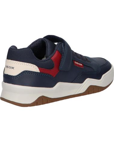TÊNIS ESPORTIVOS GEOX J PERTH C4244 NAVY-DK RED C4244 NAVY-DK RED