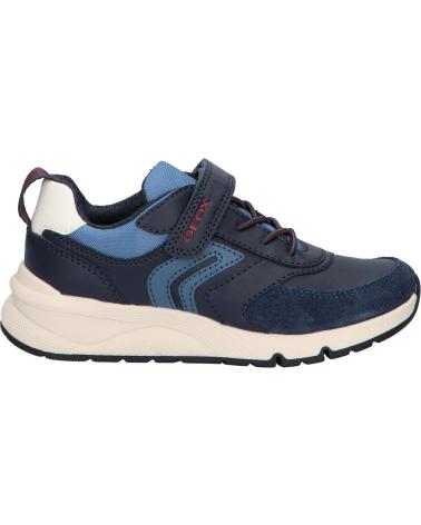 Sneaker für Junge GEOX J46H0D 054FU J ROONER C4244 NAVY-DK RED