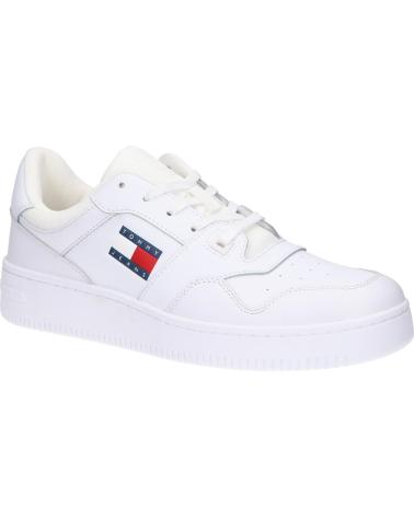 Woman Trainers tommy hilfiger EN0EN02505 NEW TJW RETRO BASKET SNEAKER ESS YBS WHITE