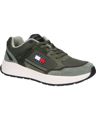 Sneaker für Herren TOMMY HILFIGER EM0EM01494 RUNNER MIX MATERIAL M00 DEEP WOODS