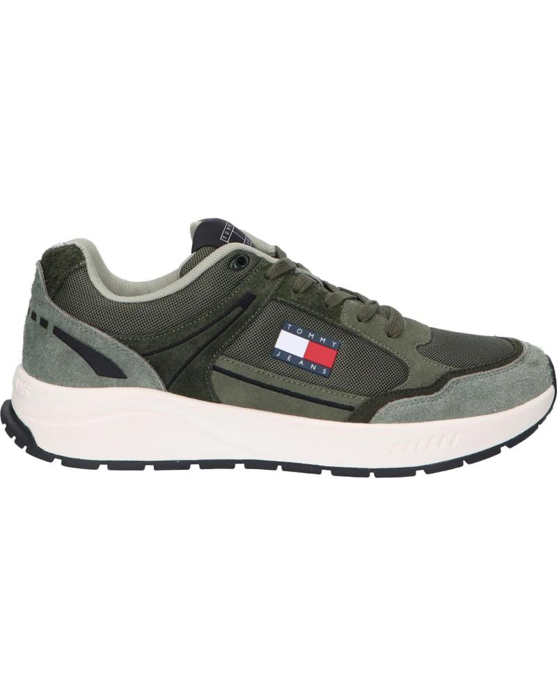 Sneaker für Herren TOMMY HILFIGER EM0EM01494 RUNNER MIX MATERIAL M00 DEEP WOODS