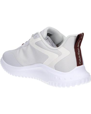 Man Trainers CALVIN KLEIN YM0YM00968 EVA RUNNER LOW LACE 01V MUSHROOM-BITTER CHOCOLATE