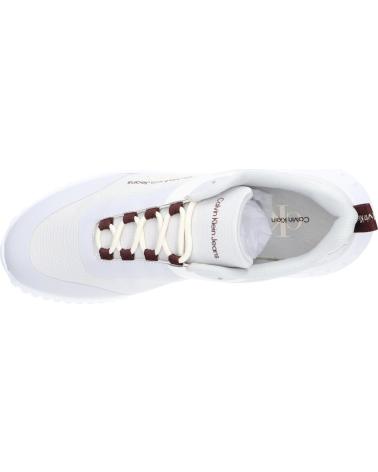 Man Trainers CALVIN KLEIN YM0YM00968 EVA RUNNER LOW LACE 01V MUSHROOM-BITTER CHOCOLATE