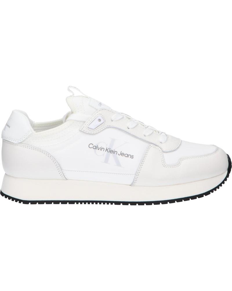 Trainers-De-Hombre-CALVIN-KLEIN-YM0YM01118-RETRO-RUNNER-SOCK-YBR-BRIGHT-WHITE