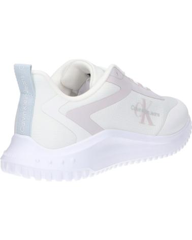 Sneaker für Damen CALVIN KLEIN YW0YW01442 EVA RUNNER LOW 0K9 BRIGHT WHITE-LILAC ASH