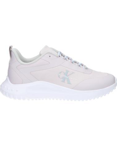 Sportivo per Donna CALVIN KLEIN YW0YW01442 EVA RUNNER LOW 0KB LILAC ASH-BRIGHT WHITE