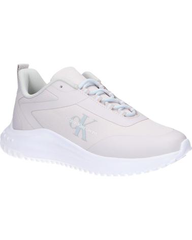 Sportif pour Femme CALVIN KLEIN YW0YW01442 EVA RUNNER LOW 0KB LILAC ASH-BRIGHT WHITE
