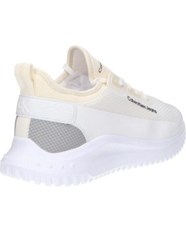   calvin klein YW0YW01572 EVA RUNNER 0F5 CREAMY WHITE-BRIGHT WHITE