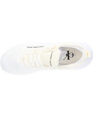   calvin klein YW0YW01572 EVA RUNNER 0F5 CREAMY WHITE-BRIGHT WHITE