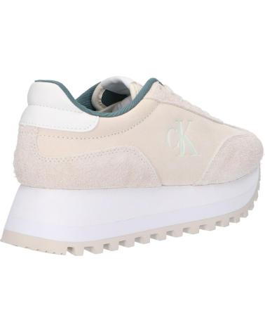 Esportes  de Mulher CALVIN KLEIN YW0YW01574 RUNNWE LACEUP 0GF CREAMY WHITE-EGGSHELL
