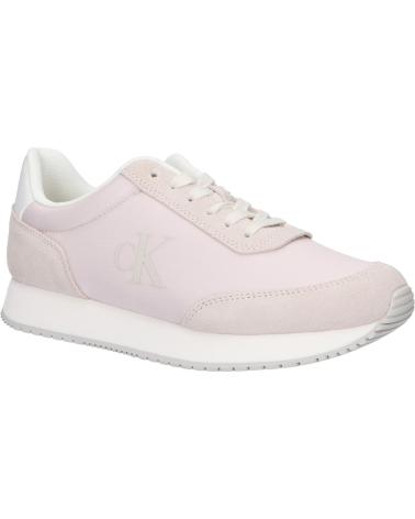 Sportivo per Donna CALVIN KLEIN YW0YW01615 RUNNER LACEUP 0KC LILAC ASH-EGGSHELL