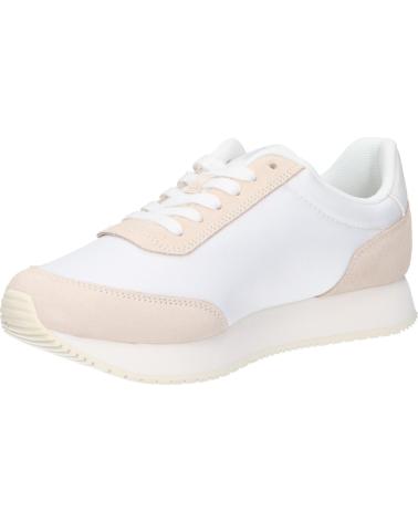 Esportes  de Mulher CALVIN KLEIN YW0YW01615 RUNNER LACEUP 0LA BRIGHT WHITE-CREAMY WHITE