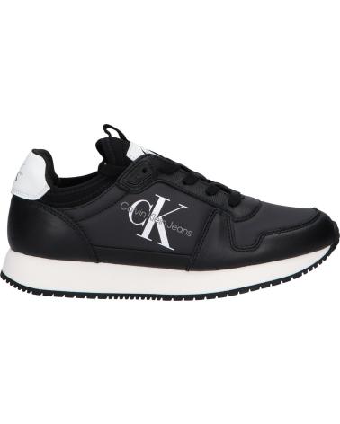 Sportivo per Donna CALVIN KLEIN YW0YW01616 RUNNER SOCK 0GM BLACK-BRIGHT WHITE