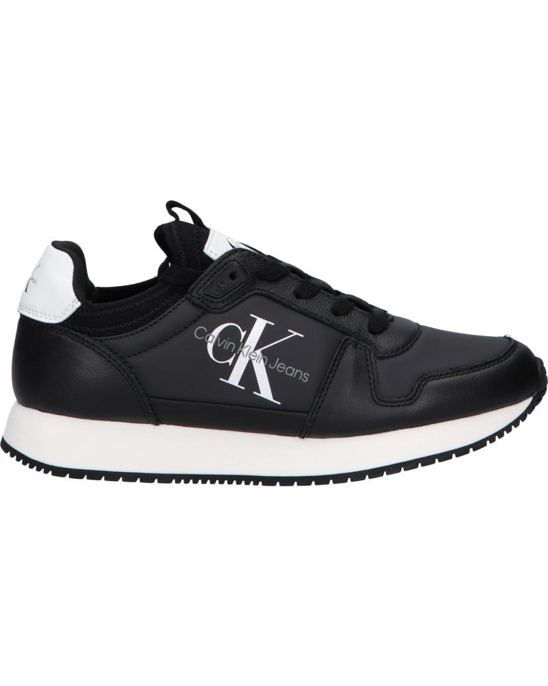 Esportes  de Mulher CALVIN KLEIN YW0YW01616 RUNNER SOCK 0GM BLACK-BRIGHT WHITE