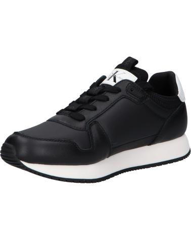 Esportes  de Mulher CALVIN KLEIN YW0YW01616 RUNNER SOCK 0GM BLACK-BRIGHT WHITE